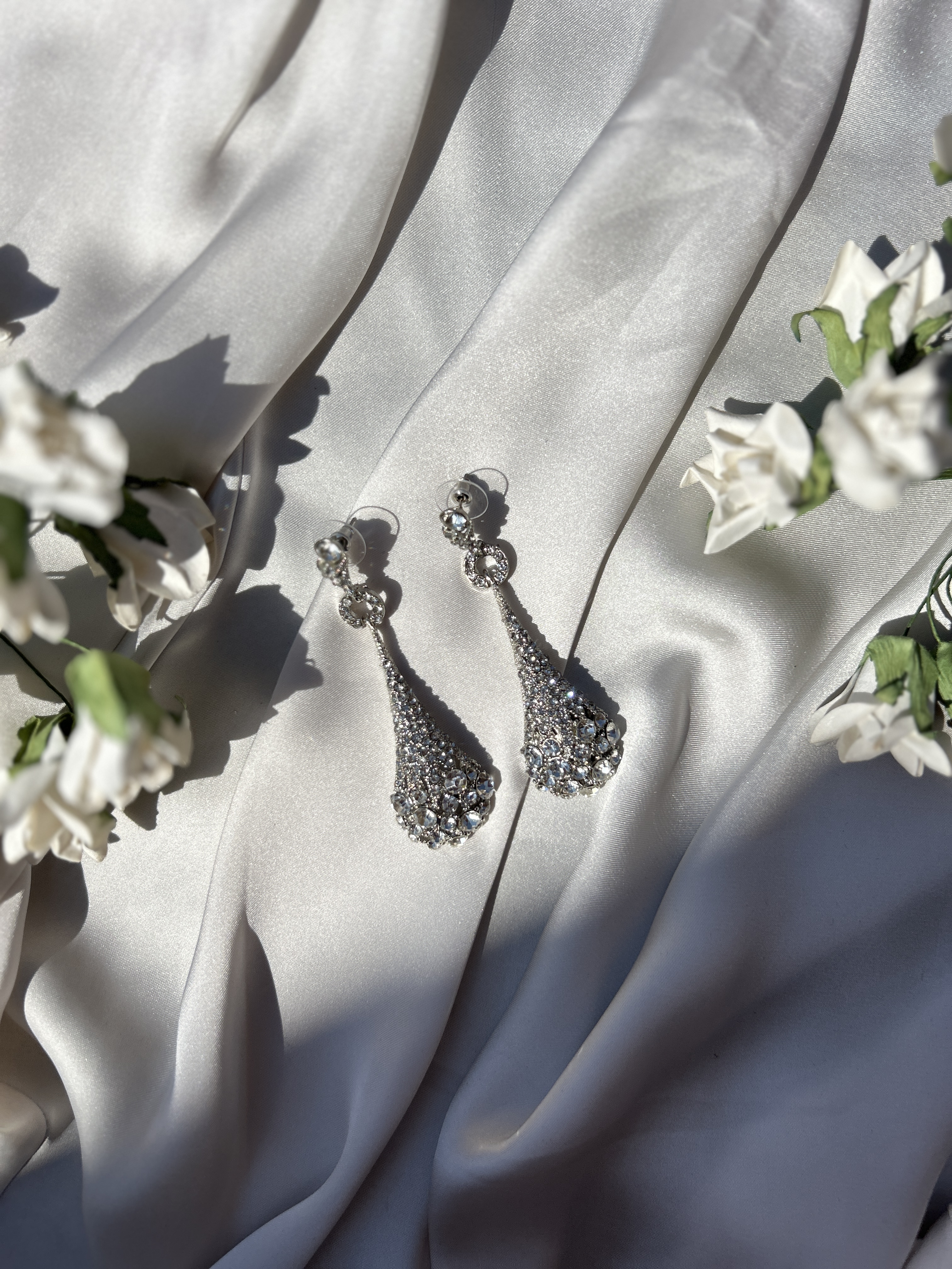 Pavé Teardrop Earrings